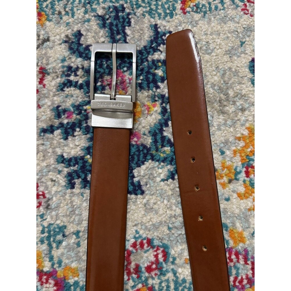 Ted Baker Men's Brown Reversible Leather Belt‎ 47"